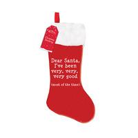 home collection christmas santa stocking ive been very very very good