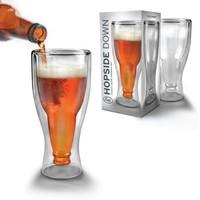 hopside down beer glass