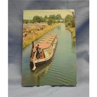 Horse-drawn passenger barge, Grand Western Canal, Devon.