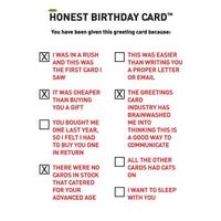 Honest | Funny birthday card