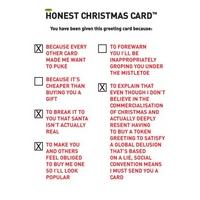 Honest | Funny Christmas Card