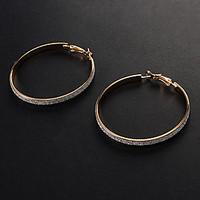 Hoop Earrings Alloy Fashion Gold Silver Jewelry Party Daily