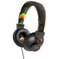House of Marley Positive Vibration Headphones W/Mic various colours (Rasta)