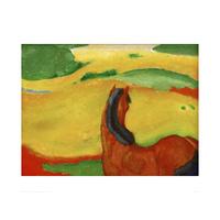 Horse in a Landscape By Franz Marc