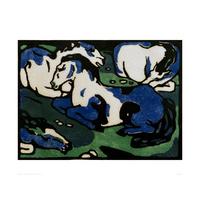 Horses Resting By Franz Marc