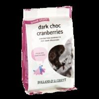 Holland & Barrett Dark Choc Cranberries 125g - 125 g