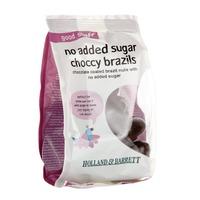 holland barrett no added sugar choccy brazils 125g 125g