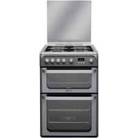 Hotpoint HUG61G 60cm Freestanding Gas Cooker in Graphite with FSD