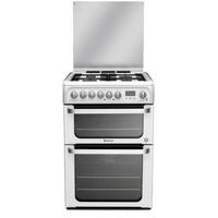 Hotpoint HUD61PS 60cm Freestanding Dual Fuel Cooker Polar White