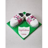 Hot Pink Sports Boots Cake