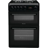 Hotpoint HAG60K 60cm Freestanding Gas Cooker in Black with FSD