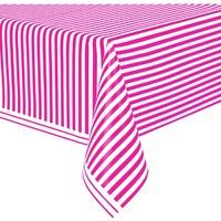 Hot Pink Stripe Party Tablecover