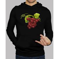 hooded sweatshirt boy red grapes