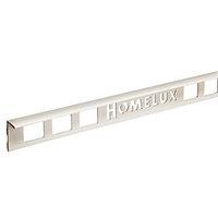 Homelux 10mm PVC Straight Edge Soft Cream Tile Trim