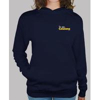 hooded sweatshirt wife, navy blu...