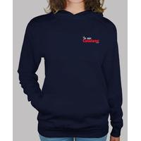 hooded sweatshirt wife, navy blue