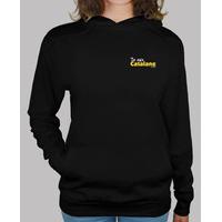 hooded sweatshirt woman, black