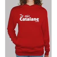 hooded sweatshirt woman red