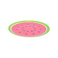 Home watermelon embossed melamine plate - Pink