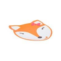 Home fox shaped melamine plate - Tangerine