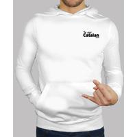 hooded sweatshirt man white