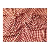 Homespun Colour Woven Plaid Check Cotton Dress Fabric Red