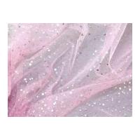 Hologram Sequin Net Fabric Pale Pink