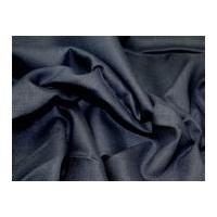 Honduras Plain Pure Linen Dress Fabric Navy Blue