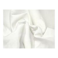Honduras Plain Pure Linen Dress Fabric White