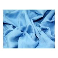 Honduras Plain Pure Linen Dress Fabric Cornflower Blue