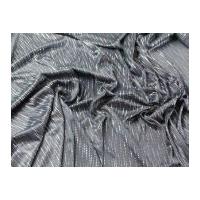 hologram stretch jersey dress fabric grey silver