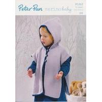 Hooded Tabard in Peter Pan Merino Baby DK (P1262)