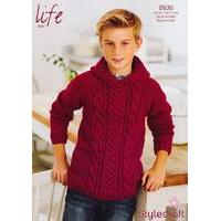 Hoodie in Stylecraft Life Aran (8936)