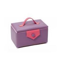 hobby gift pvc medium sewing box lilac pink