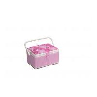 Hobby & Gift Funky Apples Medium Sewing Box Pink