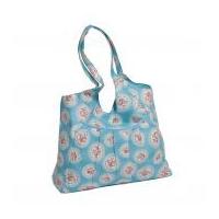Hobby & Gift Craft Bag Storage Cameo Floral Print Blue