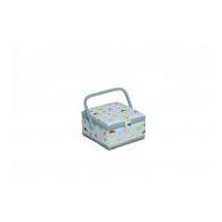 Hobby & Gift Cupcakes Small Sewing Box Blue