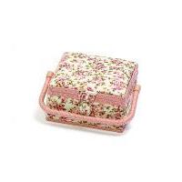 hobby gift mini floral small sewing box pink