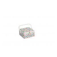 hobby gift bright spots small sewing box white