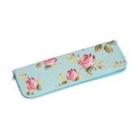 hobby gift knitting needle gift set with floral case blue