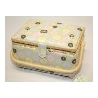 Hobby & Gift Vintage Buttons Print Medium Sewing Box