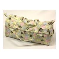 hobby gift vintage buttons print knitting bag