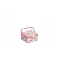 hobby gift pretty floral small sewing box pink