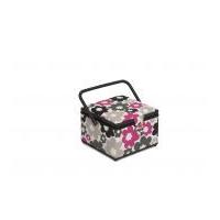 Hobby & Gift Funky Floral Medium Sewing Box Pink