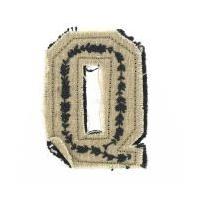 Hobbycraft Distressed Fabric Iron On Motif Letter Q