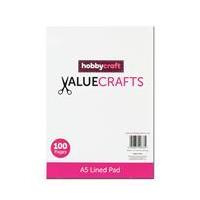 Hobbycraft A5 Lined Pad 100 Pages