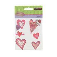 Hobbycraft Papercraft Toppers Love Hearts
