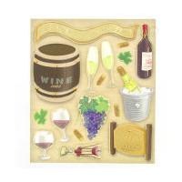 Hobbycraft 3D Toppers Wine Multi Pack Assorted