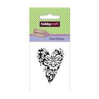 Hobbycraft Mini Clear Stamp Damask Heart