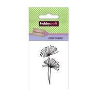 hobbycraft mini clear stamp thistle